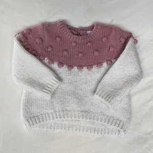 Zara Pom Pom sweater 9-12 mo